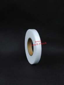 1 Roll 63m Long Heat Fusible Tape, Seamless Linen Tape, Iron-On Tape, Suitable For Replacing Clothes, Pants, Jeans, Skirts And More, Can Be Cut To Any Length - White - View 7