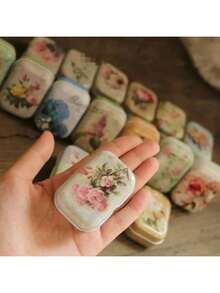 1/5/10/32pcs Mixed Floral Design Mini Metal Tin Boxes, Versatile Styles - Random Assortment, Metal Jewelry Storage Containers With Hinged Lids, No Electricity Or Feathers Needed, Decorative Small Party Favor Sets - Great Mother's Day Gifts - May Have Light Scratches During Production But Won't Affect Normal Use Back To School