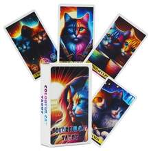 78 Cards Tarot Pagan Cats Complete English Family Edition Party Game, Suitable For The Whole Family To Have Fun Together, Travel Camping, Card Games, Board Games - Multicolor - View 6