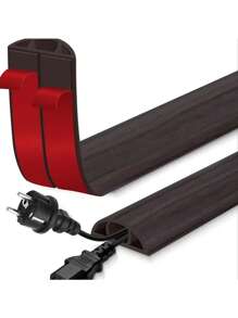 1pc 200cm Thick Self-Adhesive Cable Management Strap - High-Grade PVC Cable Organizer, Suitable For Household, Factory, Office Use
