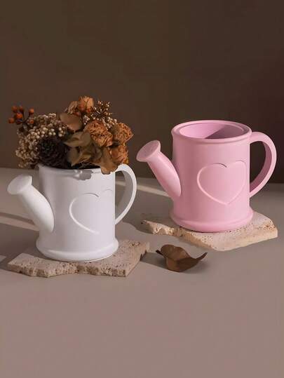 DIY Water Bottle Shower Head Shaped Storage Jar Silicone Mold, Water Pot, Vase, Water Cement Stone Plaster Resin Casting Mold, Heart-Shaped Cup, Candle Holder, Plaster Mold, Succulent Planter, Concrete Clay Mold, Home Decor