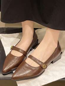 Giày bốt cao gót cổ điển thanh lịch mũi nhọn bằng da lộn thời trang thu/đông 2025 dành cho nữ, thanh lịch, giày cao gót nữ, thanh lịch - màu nâu - Xem 6