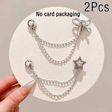 2pcs Chain Magnetic Snap Clips, Cute & Stylish For Adjustable Ankle/Cuff Length On Pants To Avoid Dragging - Multicolor - View 15