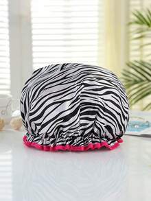 4 Pieces Shower Cap For Women, Elastic And Reusable, Hair Bath Caps, Double Waterproof Layers Bathing Hat.Accessories Women.Travel Accessories. - Multicolor - View 9