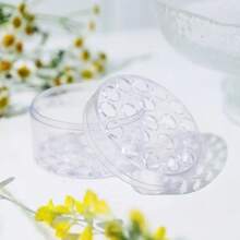 4 peças de arranjos de flores espirais em formato de favo de mel transparente - Suportes de hastes de plástico duráveis para buquês de casamento "faça você mesmo" e arranjos florais elegantes, perfeitos para arranjos florais e decoração de casamento | Arranjos florais elegantes | Vasos de plástico duráveis para decoração de festas e feriados