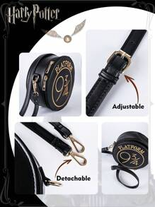 WB 1PC Harry Potter Officially Licensed Wallet Harry Potter Hermione Ron Hogwarts Bookbag Nine And Three Quarters Fashion Personalised Shoulder Bag Retro Crossbody Wallet Harry Potter Hermione Ron Hogwarts Round Bag Nine And Three Quarters Fashion Personalised Shoulder Bag Knitted Embroidered Crossbody Birthday Surprise Halloween Thanksgiving Gift