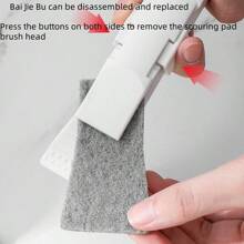 Multi Functional Scouring Pad Cleaning Shovel, Gap And Corner Cleaning Brush Shovel, Integrated Bathroom Floor Drain Cleaning Brush, Kitchen, Room, Bedroom, Living Room Dead Corner Cleaning Brush Tool