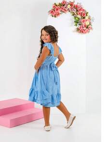 Vestido Infantil Natal Branco Festa Formatura