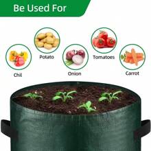 Garden Grow Bags 3/5/7 Gallon Potatoes Grow Bags Gardening Plant Growing Bags PE Fabric Carrot Vegetable Planter Container