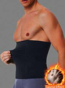 1pc Men's Sports Waist Trainer Belt, Abdominal Slimming Waist Cincher, Body Shaper Waist Trimmer Strap