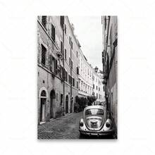 1 tấm áp phích nghệ thuật treo tường Khung tùy chọn Milan Ý Cảnh đen trắng Nhiếp ảnh phong cảnh In Tranh vải Canvas Bãi biển Thuyền Xe buýt Nghệ thuật treo tường Áp phích Trang trí phòng khách Du lịch - nhiều màu - Xem 24