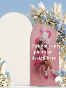 Funda personalizada para arco de espandex - Funda personalizada para marco de fondo de arco ajustable para marco de soporte de fondo con parte superior redonda, funda de fondo de arco para cumpleaños, fiesta temática, boda, múltiples opciones de tamaño, duradera, transpirable, ligera, lavable, divertida, linda, amorosa, elegante, sencilla, personalizada, única, regalos ideales para él, para el Día de la Madre, para cumpleaños, para el Día de San Valentín, para graduación, para el Día del Padre, para el hogar, sofá, cama, coche, sala de té, dormitorio, baño, sala de estar, comedor