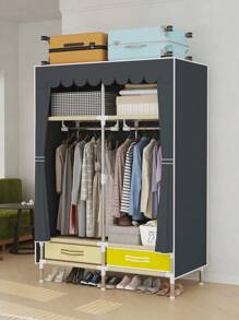 Este armario tiene un ancho de 39.37 pulgadas. Puede ser ensamblado rápidamente sin herramientas, generalmente con instrucciones detalladas incluidas. El desensamblaje también es muy sencillo, lo que lo hace conveniente para mudanzas y almacenamiento. La parte de tela se puede limpiar regularmente para mantener la limpieza.