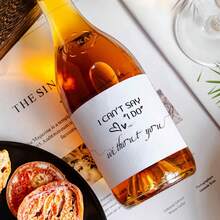 علامات صغيرة على زجاجات الشمبانيا للطلب من الصديقات لحضور حفل الزفاف - مجموعة من 10/20 - فكرة هدية صندوق "لا أستطيع أن أقول نعم دونك"