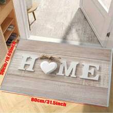 1 Piece Of 3D Heart-Shaped Printed Kitchen Mat, Sweet Holiday Carpet, Daily Decorative Floor Mat, Washable Carpet, Silicone Bottom Soft Crystal Suede Leather, Beautiful, Non Slip, Comfortable, Suitable For Dining Rooms, Living Rooms