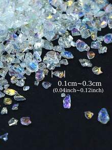 10 جرام من مادة الحشو الزجاجي المسحوق الملون، قطع غير متماثلة، لملء قوالب الراتنج الإيبوكسي، مشاريع الحرف اليدوية DIY - متعدد الألوان - مشاهدة 6