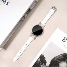 Curea de ceas din piele de lux cu cataramă în formă de C cu diamant - Compatibilă cu Galaxy Watch 7/6/5/4 (40 mm/45 mm) și Watch 6 Classic (43 mm/50 mm) și Watch 5 Pro (45 mm) - Curea confortabilă și rezistentă la transpirație - Design subțire și modern - Opțiuni multicolore - Perfectă pentru afaceri/întâlniri/nunți/petreceri/ținute de zi cu zi - Cadoul ideal pentru femei