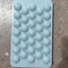 Blue Ice Sphere Mold – 33-Cavity Ice Cube Tray With Lid For Freezer, Ideal For Crafting Chilling Spheres For Cola, Beer, And Cocktails