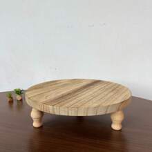 1 pezzo Supporto decorativo in legno, Piedistallo moderno in stile fattoria, Organizer per ripiano del bagno, Portasaponetta in stile fattoria per decorazione cucina, Supporto in legno per decorazione casa e cucina, Vassoio rustico per ripiano del bagno e organizer per top