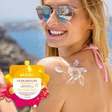 BARUBT 男女通用防晒霜 SPF50 PA+++，矿物锌和钛广谱防护，无香料，适合所有肤质，50ml 袋装，NaOH 配方，适合旅行，轻薄遮瑕 - 黃色 - 查看 9