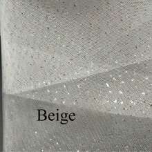 Sparkling Bridal Veil - Fairy-Inspired Starry Tulle, Polyester, Perfect For Wedding Photos & Fashion Accessory