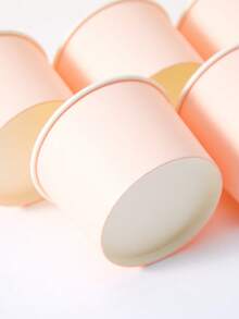 10pcs/25pcs Disposable Solid Color Paper Bowls, Light Pink Paper Bowls, Snack Boxes, For Birthday Party, Household Party, Picnic, Restaurant, Takeout Tableware - Multicolor - View 5