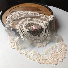 2pcs/4pcs/6pcs Set Vintage Lace Placemat, Handmade Embroidered Table Mat, Suitable For Dining Table, Kitchen, Holiday, Wedding Decor