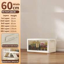 Folding Multilayer Storage Cabinet, Living Room Snacks Toys Organizer Shelf, Home Storage Wardrobe Closet