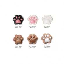 30 pezzi Deliziosi charm per unghie con impronte di gatto, decorazioni semitrasparen ti piatte per unghie fai-da-te, decorazioni per unghie prive di alcool, per design unghie acriliche fai-da-te, set di decorazioni metalliche di stile premium Y2k per unghie, forniture per unghie fai-da-te, charm per unghie, gemme per unghie, kit per unghie, accessori per salone di unghie, elementi essenziali per tecnici di unghie