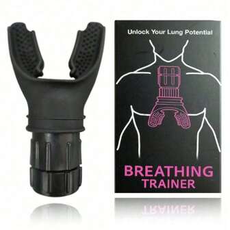 1 Set Respiratore Popolare Portatile, Allenatore di Capacità Polmonare, Allenatore Respiratorio Addominale, Allenatore di Resistenza Regolabile per Aerobica, Corsa, Canto, Nuoto, Fitness