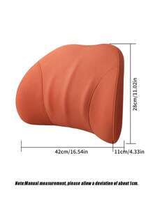 Lumbar Support Pillow For Car And Office Chair, Back Support Pillow For Car Seat, Memory Foam Cushion For Low Back Support