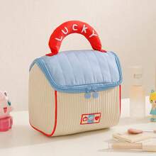 1 pieza Bolsa de maquillaje con gran capacidad con forma de casa adorable, organizador de artículos de tocador para viajes, nuevo diseño, bolsa de regalo