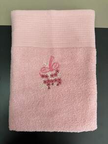 100% Turkish Cotton Bath Towel – 70*140cm – Ultra Soft & Absorbent – Made In Turkey - Pink - View 3