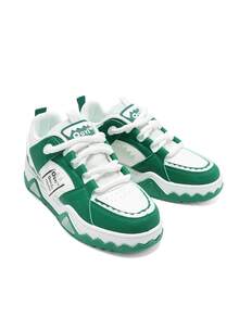 DareSee Men's All Seasons Slip-Resistant Lightweight Low Top Sneakers, Comfortable And Versatile Design Music Fest Y2KFest Back To School Autumn Winter Gifts - Green - View 5