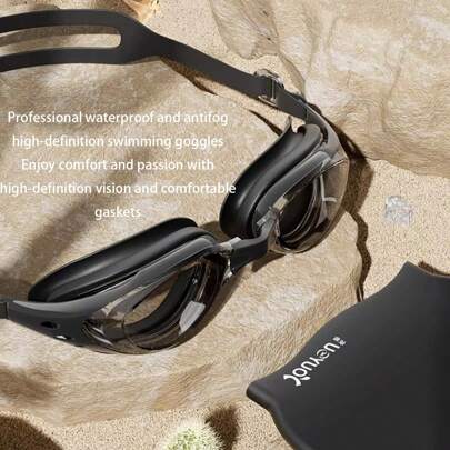 Premium Anti-Fog Waterproof Swimming Goggles With HD Vision – Prescription Optical Lenses For Men & Women – Professional Diving & Swimming Gear For All Athletes