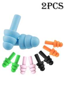 24pcs Spiral Ear Plugs, Creative Solid Random Color Noise-Proof Ear Plugs, Suitable For Bedroom, Travel, Office, School, Swimming, Back To School Supplies