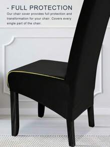 1 szt./4/6 szt. XL Wodoodporny pokrowiec na krzesło z mlecznego jedwabiu Pokrowce na krzesła do jadalni Elastyczne żakardowe wysokie oparcie Elastyczne pokrowce na krzesła do salonu Kuchnia Możliwość prania w pralce Zdejmowane pokrowce na krzesła do jadalni, kuchni, bankietów, pokrowce na krzesła do jadalni, pokrowce na krzesła, Boże Narodzenie