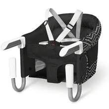 Hook On High Chair With Tray,Portable Baby High Chair That Attaches To Table,Clip On Fast Table Seat For Babies And Toddlers.Baby Feeding Seat For Dining Tables And Counter(Stripe-Black) - Black - View 1