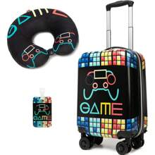 1pc Card Holder /5PCS Cute Luggage Set 5 Piece Suitcase Set 16inch Hardside Luggage With Spinner Wheels Boys Carry On Luggage Travel Rolling Luggage Carry On Luggage Airline Approved Vacation Travel Accessories Summer Travel Essentials Bag For School School Accessories School Stuff