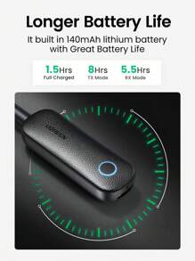 UGREEN Adaptateur Bluetooth 5.0 2-en-1 UGREEN, récepteur et émetteur Bluetooth, adaptateur sans fil 3,5 mm à faible latence pour télévision et système audio domestique