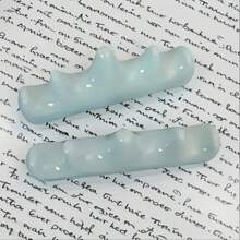 2pcs Retro Sky Blue/Black Plastic Pen Holders - Suitable For Nail Art Pens, Eyeliner Pencils, And Stationery Storage, Portable Makeup And Artist Studio Accessories