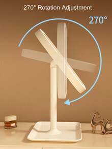 LED Makeup Mirror,Vanity Mirror With Lights,3 Light Modes Lighted Makeup Mirror,Touch Control, Portable Stand And Foldable Compact Mirror Lighted Travel Makeup Mirror, Vanity Cosmetic Mirror With Lights, Rechargeable , Portable LED Makeup Mirror, Women Christmas Gift