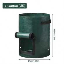 Garden Grow Bags 3/5/7 Gallon Potatoes Grow Bags Gardening Plant Growing Bags PE Fabric Carrot Vegetable Planter Container
