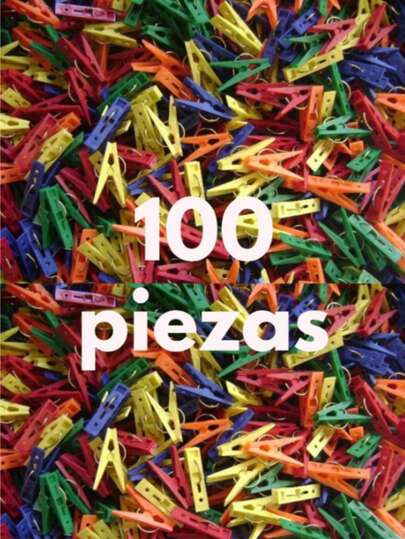 100 pinzas plástico ropa colores pinzas tender alta calidad resistentes para colgar ropa al aire libre interiores multiusos lavables duraderas colores variados sujetadores prendas textiles hogar lavandería organización accesorios tareas domésticas práctica