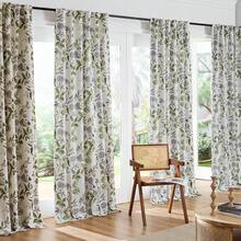 Jinchan Linen Curtains Floral Curtain For Living Room 84 Inch Long Dark Green French Back Tab Light Filtering Toile Print Farmhouse Bedroom Curtains Window Drapes Set 2 Panels - 彩色 - 查看 9