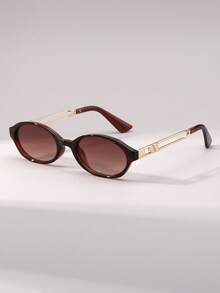1pc Ladies' Cat Eye Vintage Fashionable Fashion Glasses, Suitable For Catwalk, Beach Party, Street Style - 彩色 - 查看 10