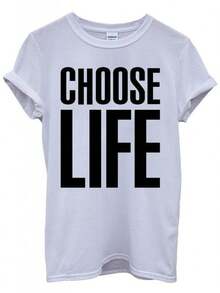 Choose Life T-Shirt Inspired By Wham! Fancy Dress T-Shirt - S - View 1