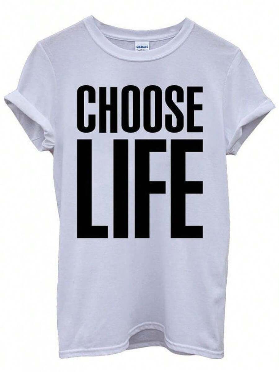 Choose Life T-Shirt Inspired By Wham! Fancy Dress T-Shirt - S - View 1