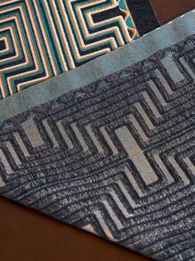 1pc Gold Wavy Striped Jacquard Table Runner, Modern Nordic Style With Tassels, Rectangular Decor For Dining, Coffee, TV Stand, Foyer, Home Decor, Suitable For Holidays, Parties, Birthday, Daily Use