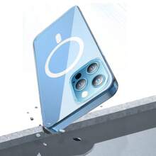 Funda protectora magnética de acrílico para teléfono móvil, cubierta protectora resistente a caídas, adecuada para iPhone16/15/14/13/12/11/Plus/Pro/Pro Max y otros modelos, regalo de vacaciones